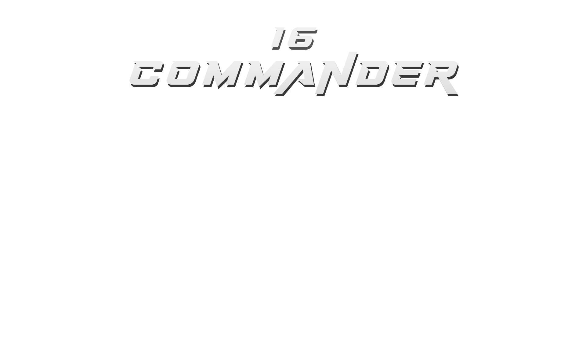 16COMMANDER MODELLETTERING